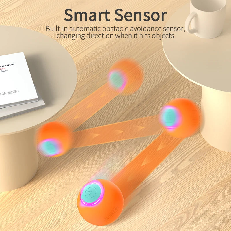 Smart Pet Cat Bouncing Automatic Rolling Ball Toy