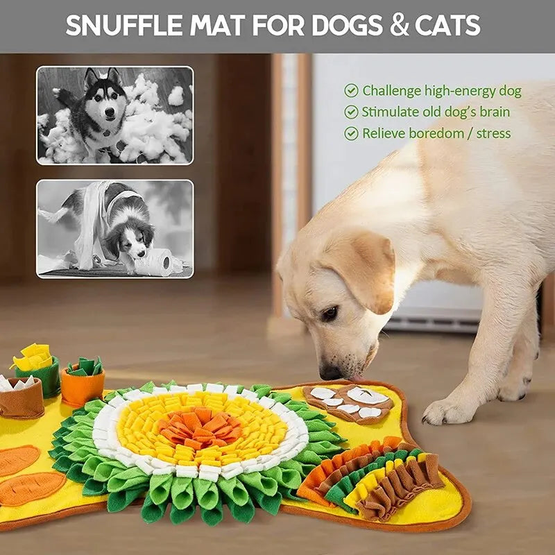 Pet Dog Interactive Slow Food Mat Training Educational Toys