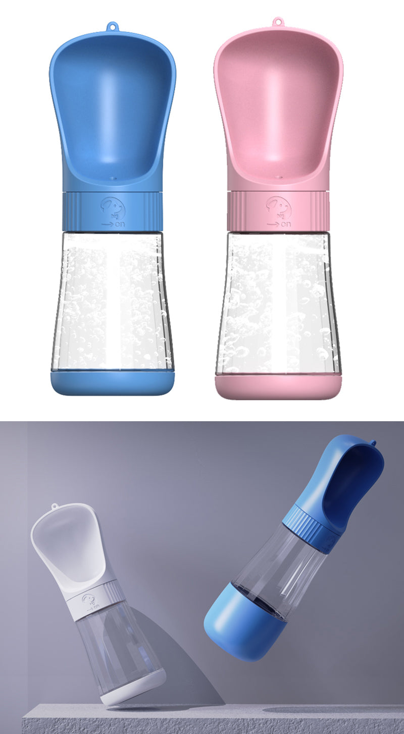 2 In 1 Portable Pet Dog Water Bottle