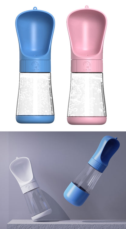2 In 1 Portable Pet Dog Water Bottle