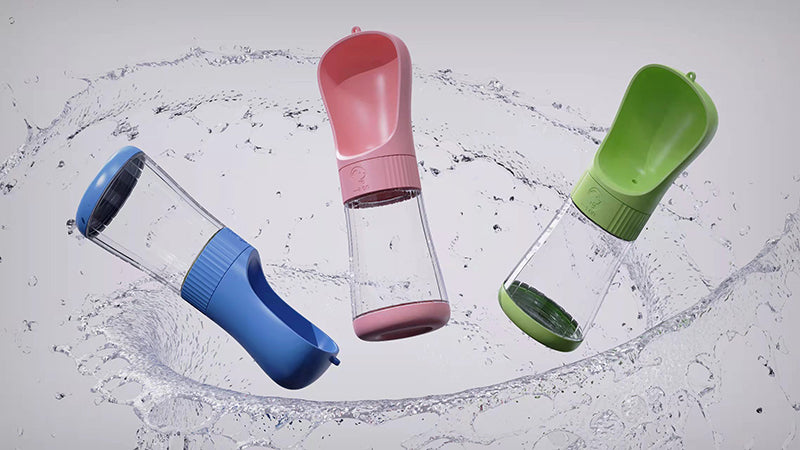 2 In 1 Portable Pet Dog Water Bottle