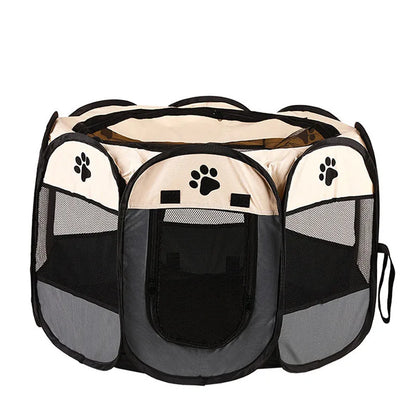 Cats and Dogs Delivery Room | Foldable Octagonal Pet Playpen Tent