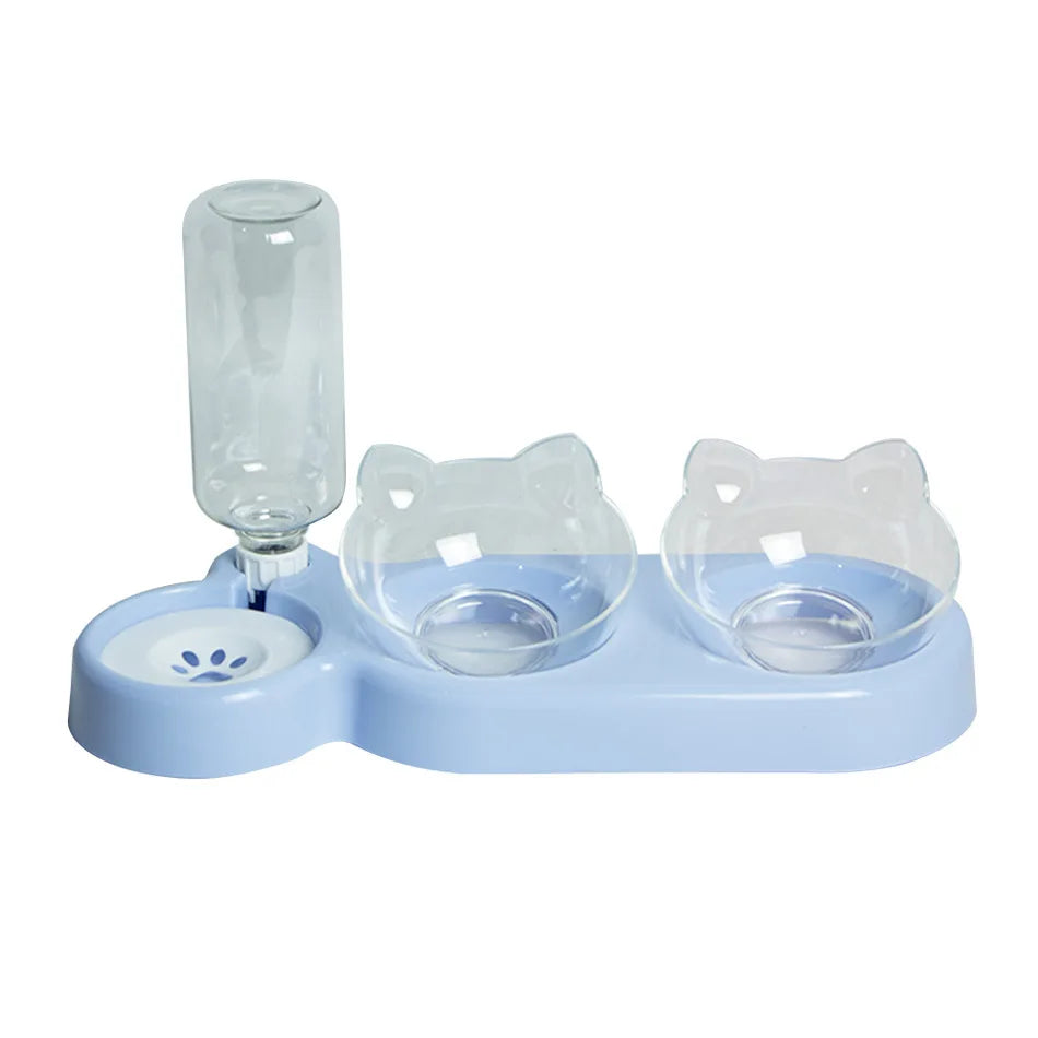 Elevated Pet Cat Feeders Durable Bowls