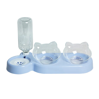 Elevated Pet Cat Feeders Durable Bowls