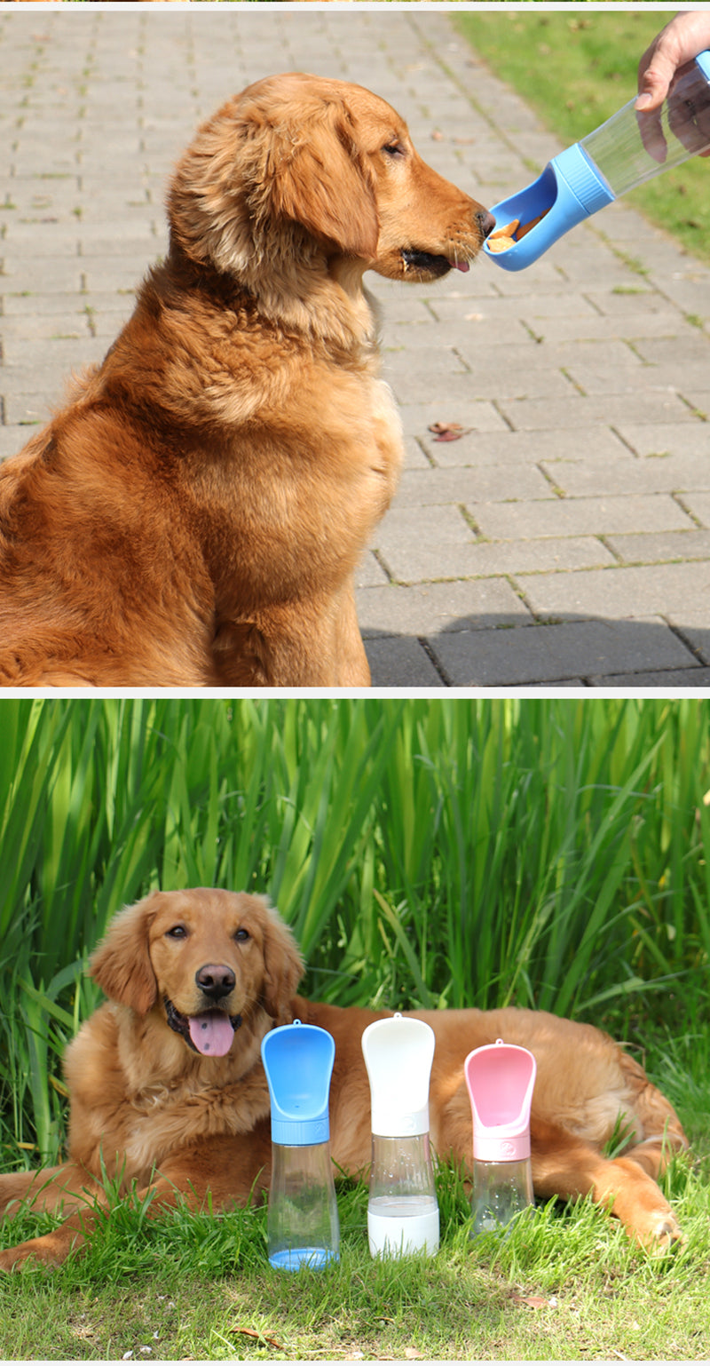 2 In 1 Portable Pet Dog Water Bottle