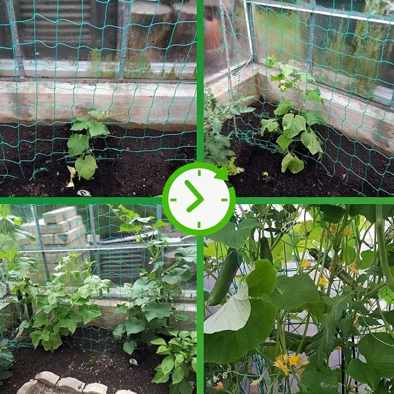 Plant Trellis Pergolas, Heavy-Duty Polyester Grow Net