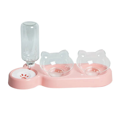 Elevated Pet Cat Feeders Durable Bowls