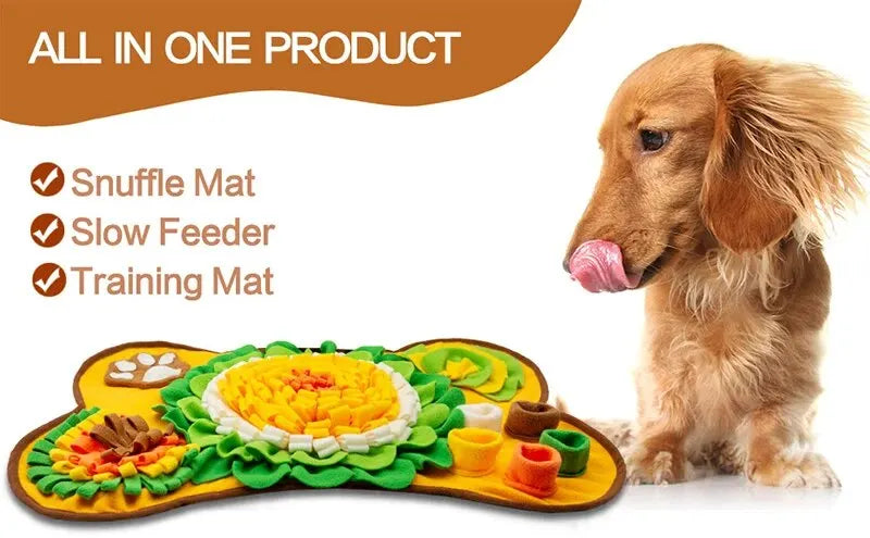Pet Dog Interactive Slow Food Mat Training Educational Toys