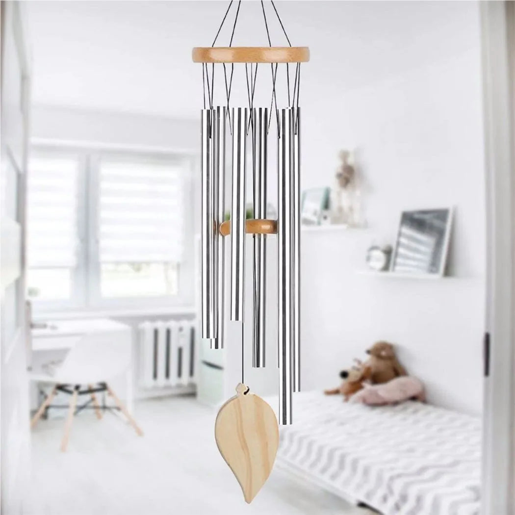 Good Luck Wind Chimes, 6 Tubes Bell Pendant For Home Decorations