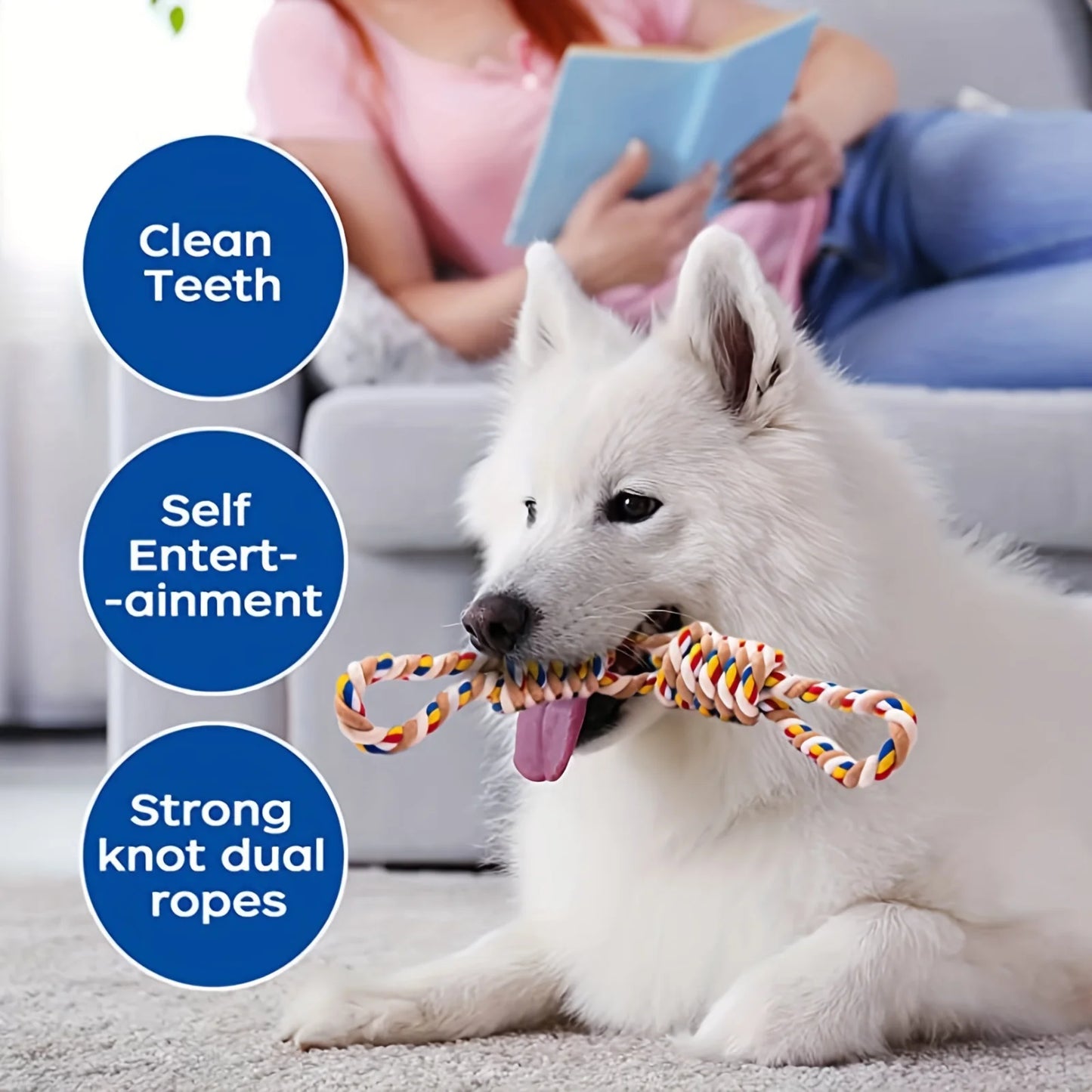 Pet Dog Indestructible Cotton Rope Toy