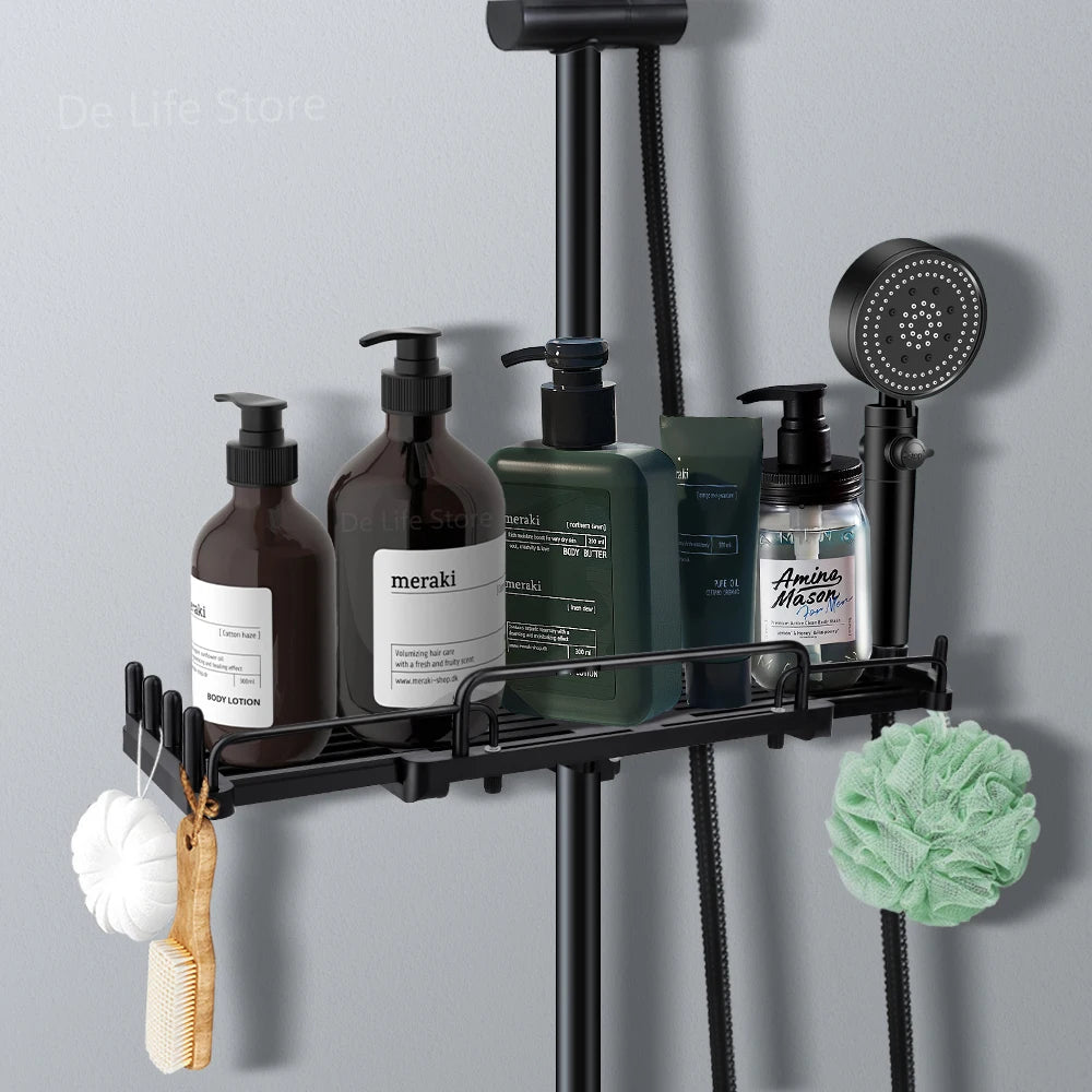 Extendable Shower Shelf Bathroom Shelf Without Drilling