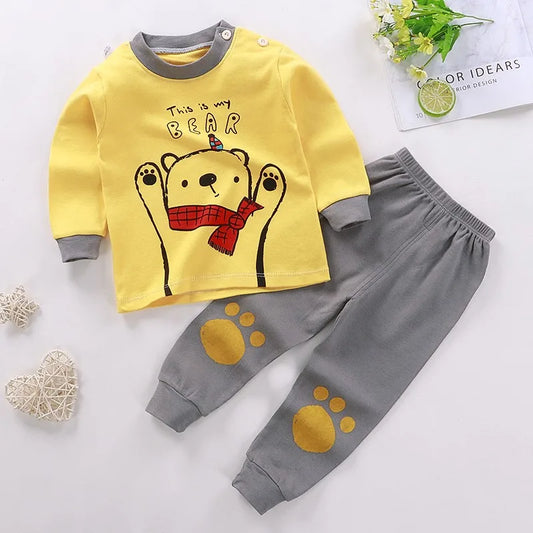 New Children Pure Cotton Underwear Suits