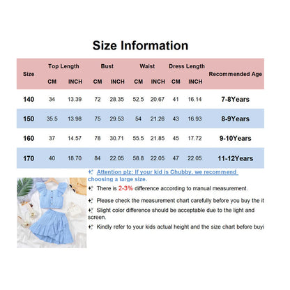 Kid Girls Summer Princess Clothing Set