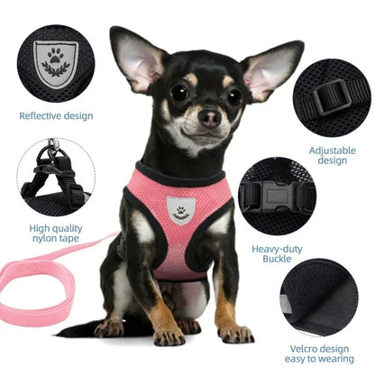Pet Cat Harness Leash Adjustable