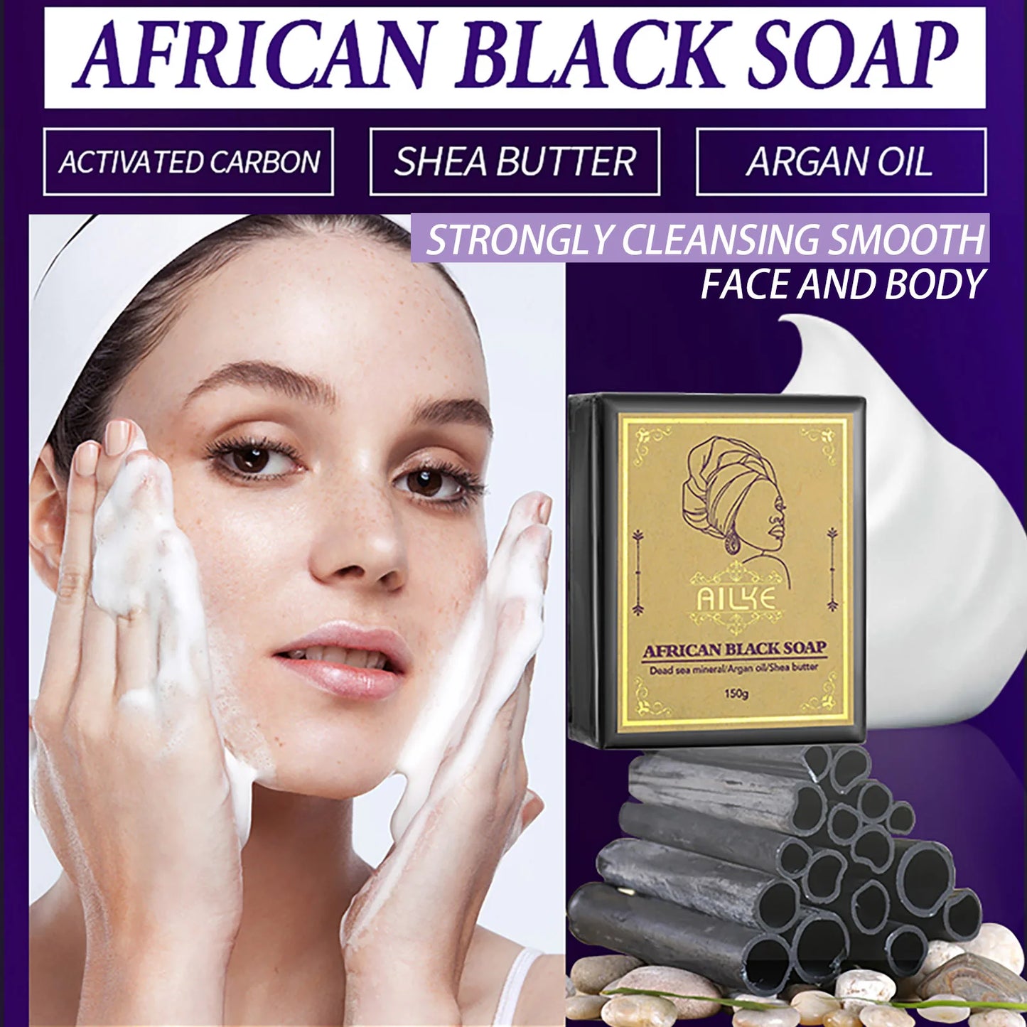 Organic Shea Butter Face Soap Whitening Body
