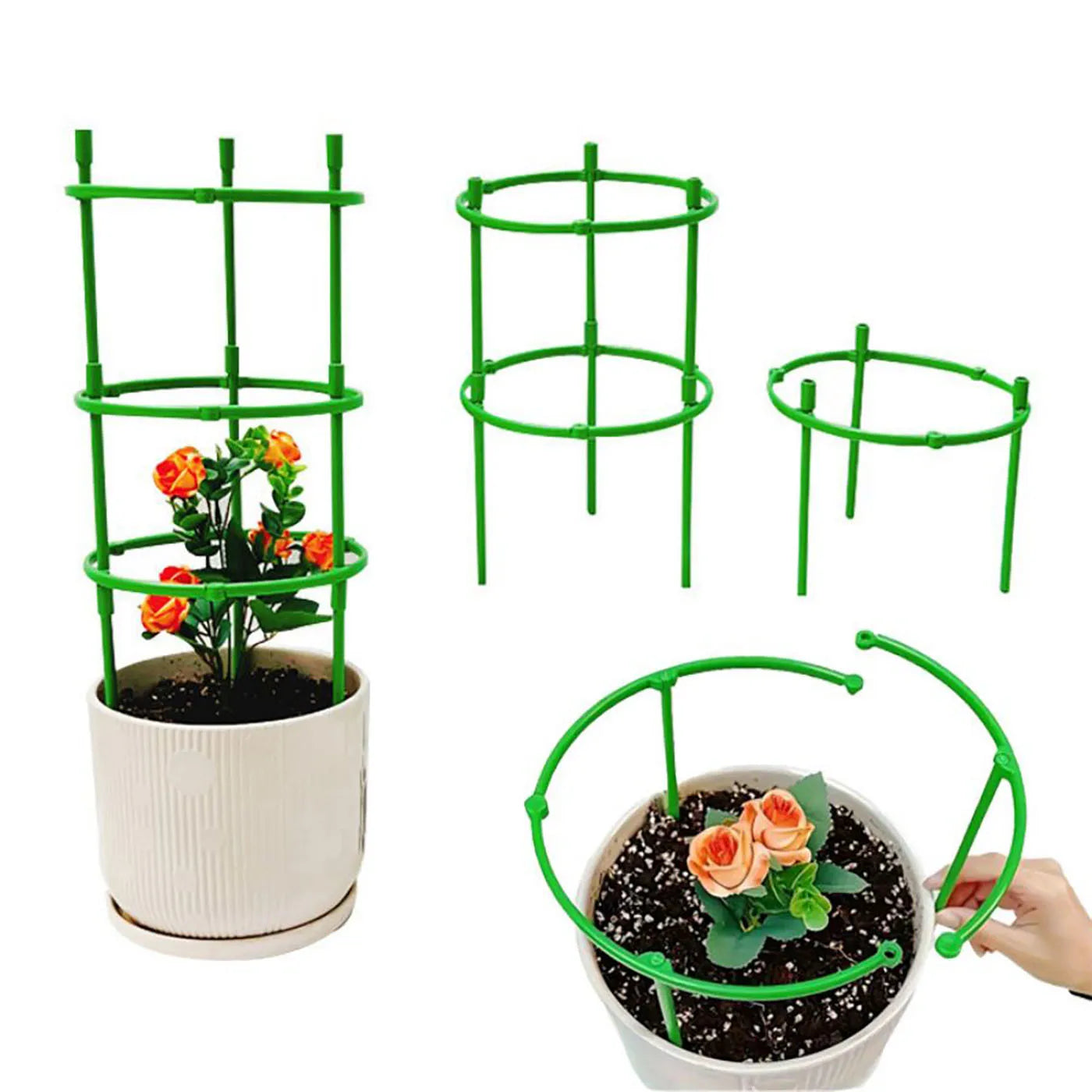 9 Pcs/set 3 Layers Plant Support Stakes