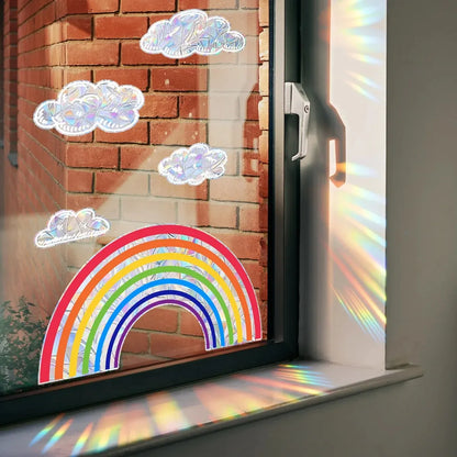 Rainbow Clouds, Sunlight Refraction Wall Stickers, Window Stickers
