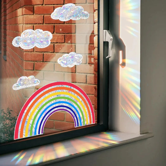 Rainbow Clouds, Sunlight Refraction Wall Stickers, Window Stickers