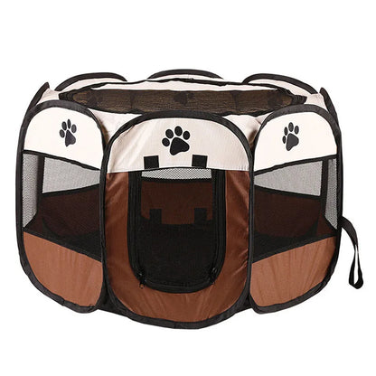 Cats and Dogs Delivery Room | Foldable Octagonal Pet Playpen Tent