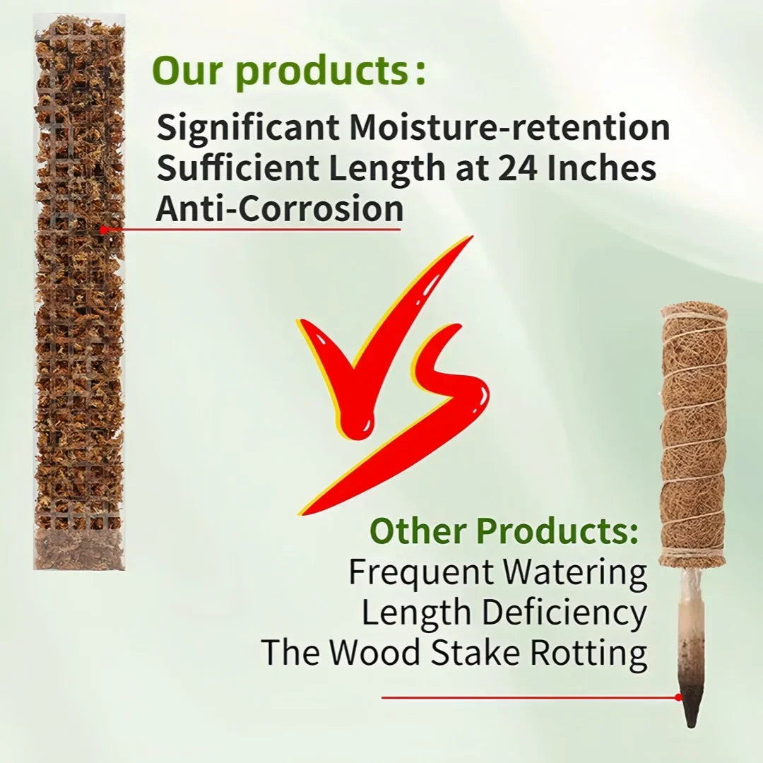 Moss Pole Plastic Plant Stand