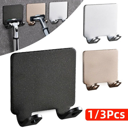 Punch Free Shaving Razor Holder Storage Hook