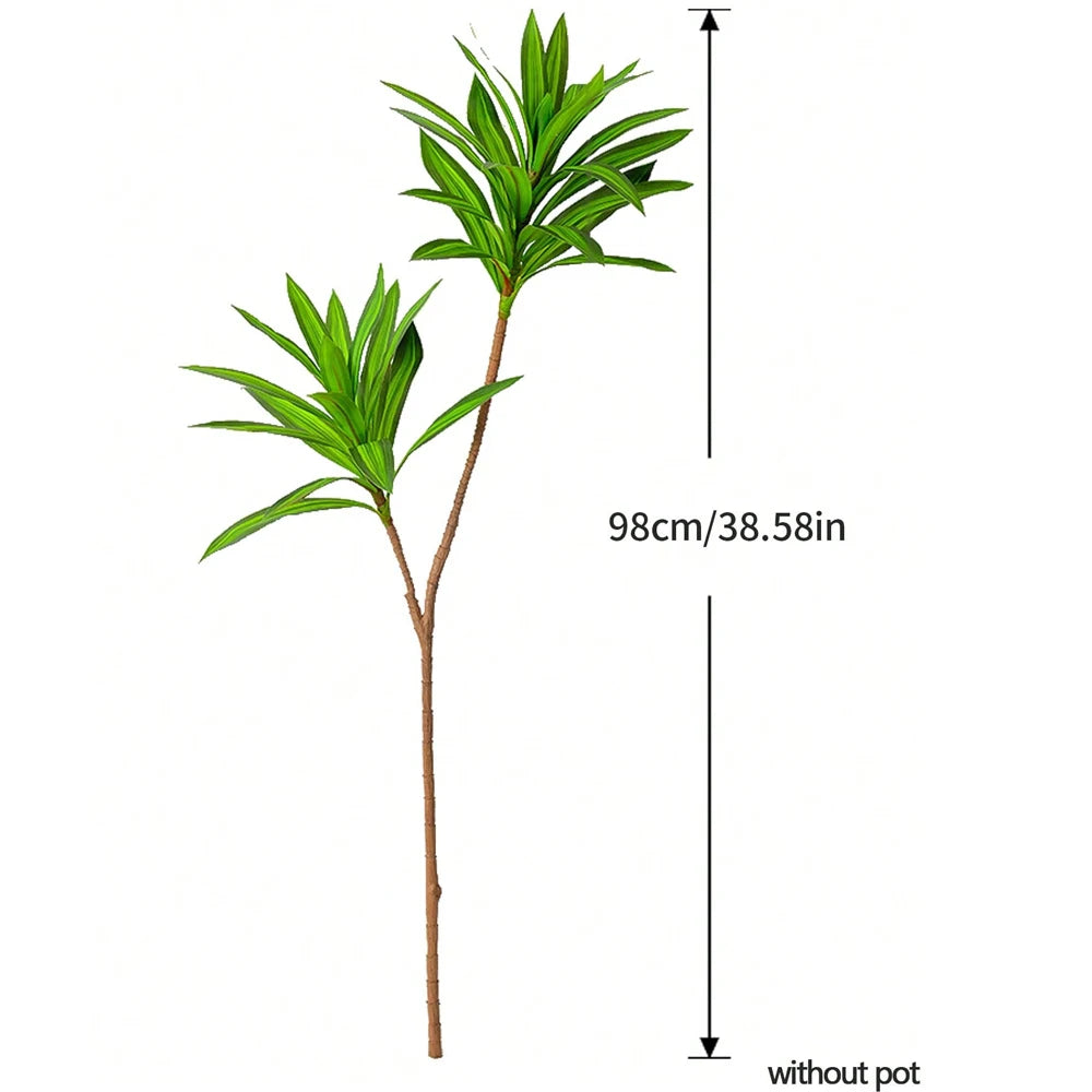 Large Artificial Tropical Plants Fake Green Leaves