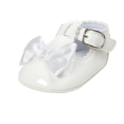 Classic Bowknot Rubber Sole Anti-slip Baby Girls Shoes