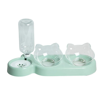 Elevated Pet Cat Feeders Durable Bowls