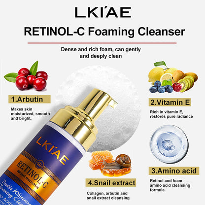 Double Retinol Whitening Foaming Facial Cleanser