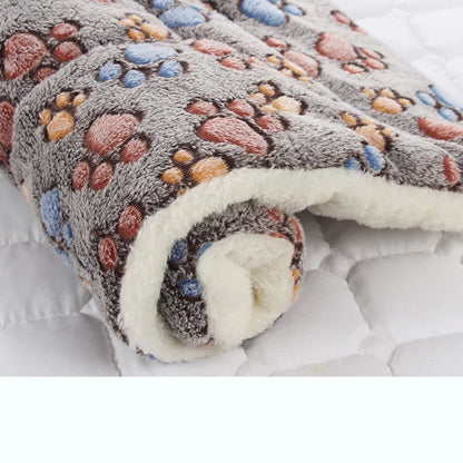 Flannel Thickened Dog Bed Mat Soft Pet Sleeping Mat for Dogs Cats