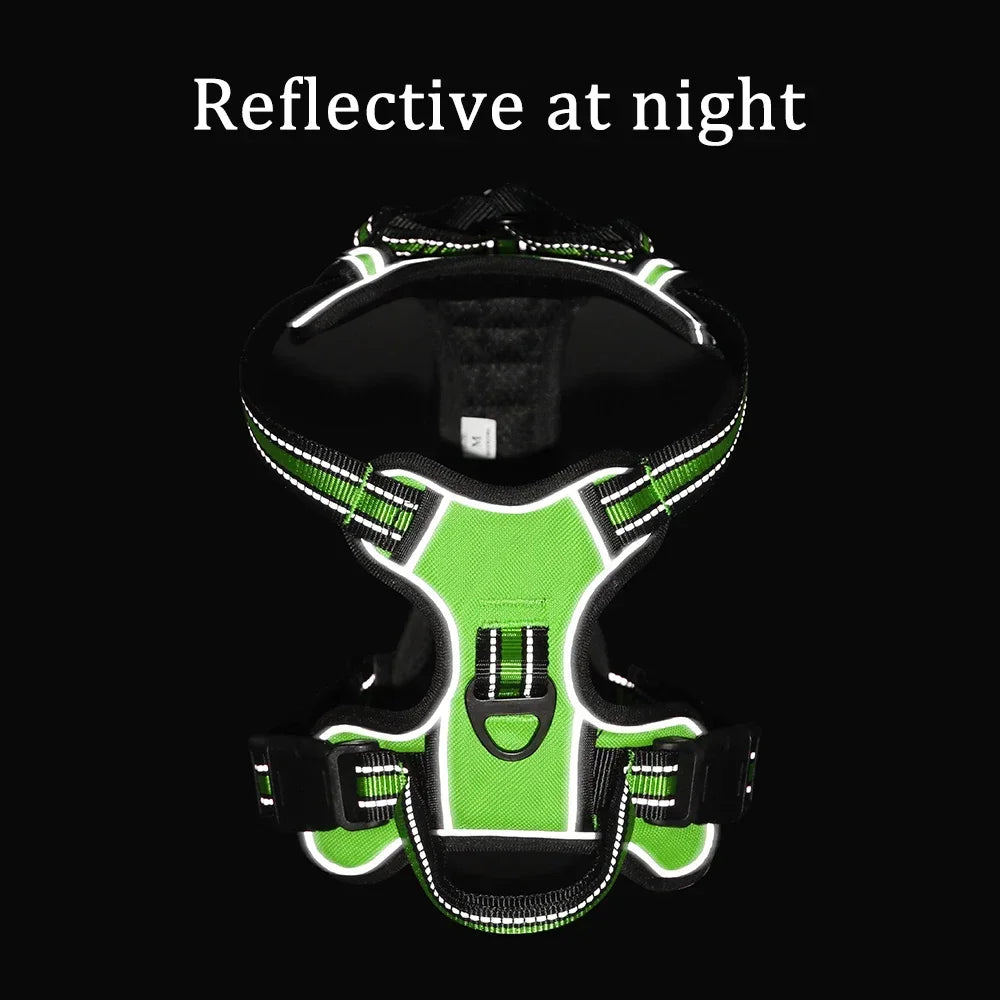 Adjustable Nylon Pet Dog Reflective Harness Leash