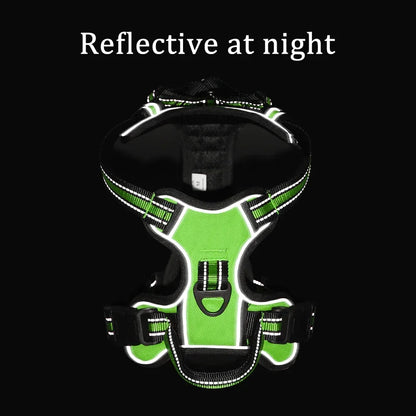 Adjustable Nylon Pet Dog Reflective Harness Leash