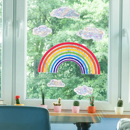 Rainbow Clouds, Sunlight Refraction Wall Stickers, Window Stickers