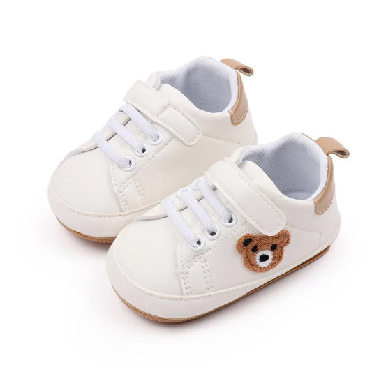 High Quality PU Cute Bear Baby Sneaker
