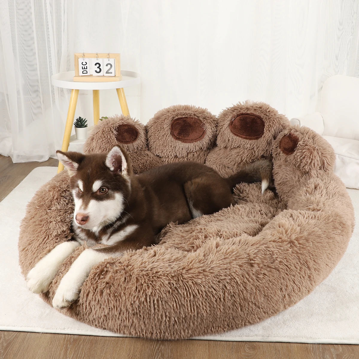 Fluffy Dog Bed – Soft & Breathable Pet Sofa Basket