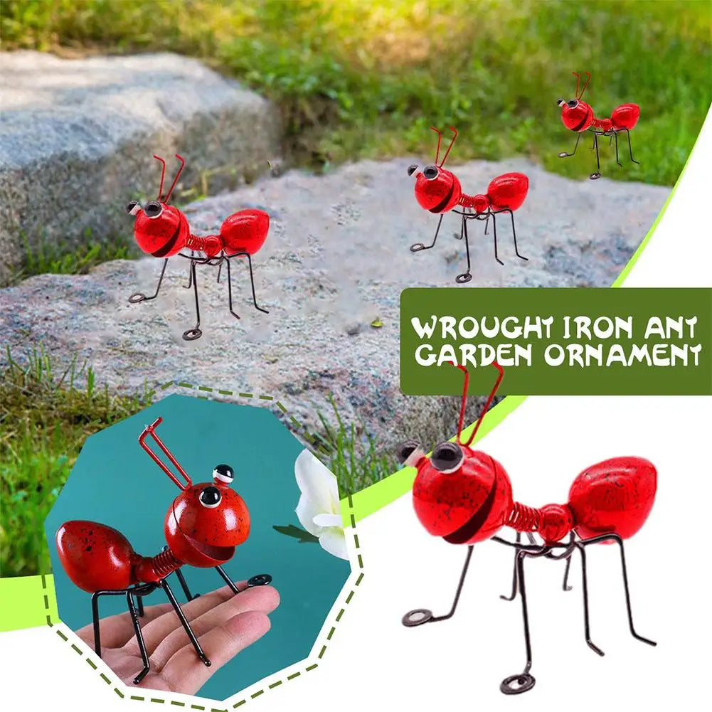 Cute Ant Statue Garden Decor Figure Stand
