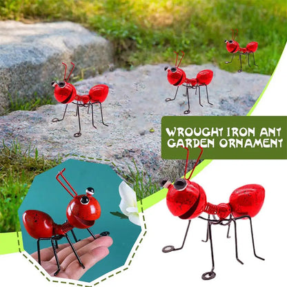 Cute Ant Statue Garden Decor Figure Stand