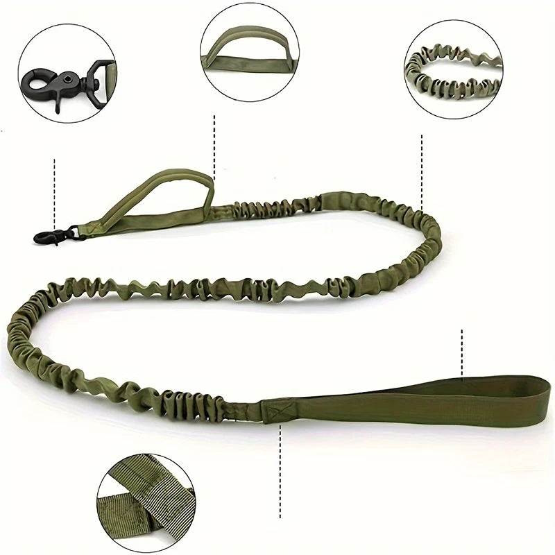 Pet Tactical Rope Leash Retractable