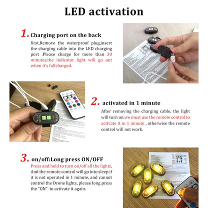 Wireless Remote Control Car LED Light