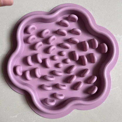 Pet Cat Dog Slow Food Bowls With Suction Cup