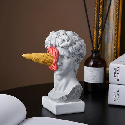 Ice Cream David Figurine Home Decor Sculpture