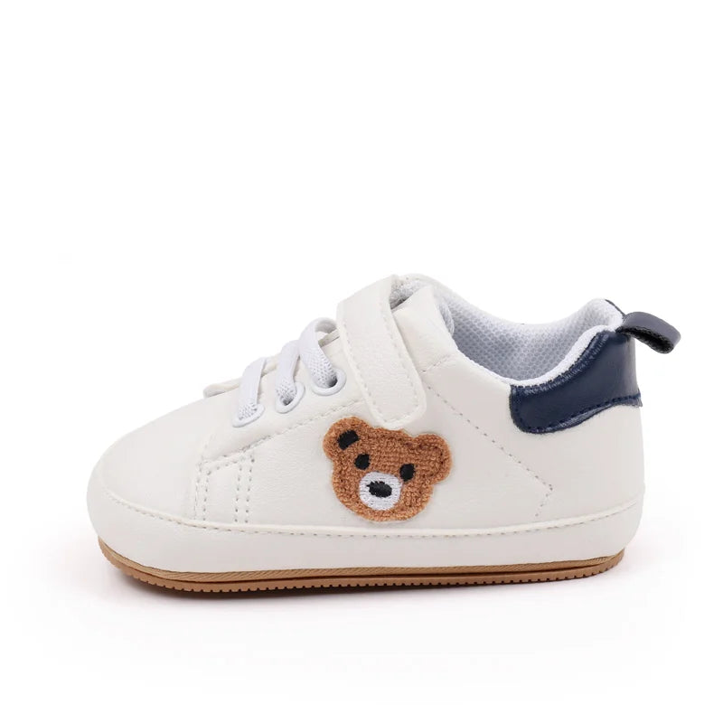 High Quality PU Cute Bear Baby Sneaker