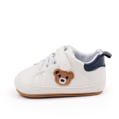 High Quality PU Cute Bear Baby Sneaker