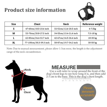 Adjustable Nylon Pet Dog Reflective Harness Leash