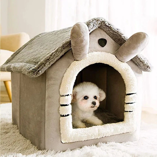 Indoor Warm Dog House Soft Pet Bed Tent House