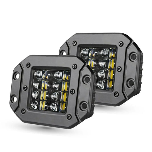 Flush Mount Work Off Road Spot Beam LED Pods Light
