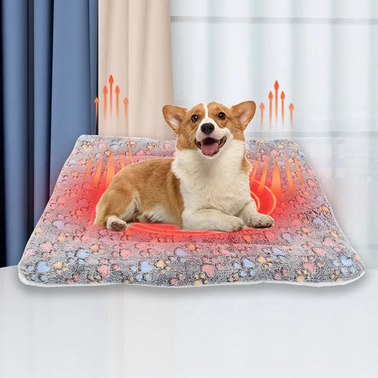 Flannel Thickened Dog Bed Mat Soft Pet Sleeping Mat for Dogs Cats