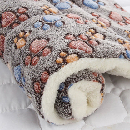 Flannel Thickened Dog Bed Mat Soft Pet Sleeping Mat for Dogs Cats