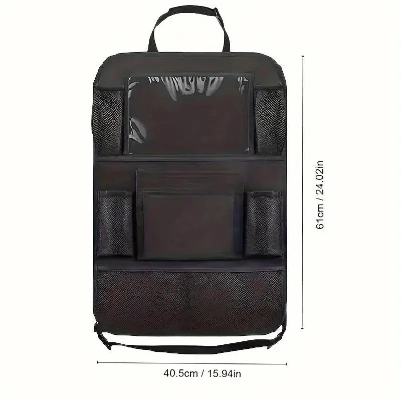 Car Back Multi Pocket Storage Bag with Tablet Holder