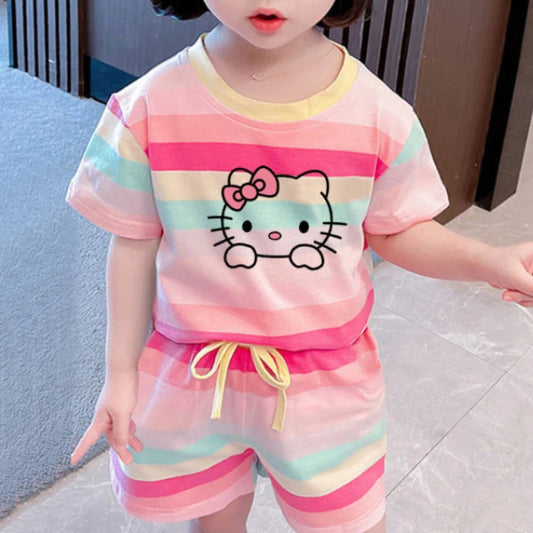 Cute Hello Kitty Summer Clothing Sets